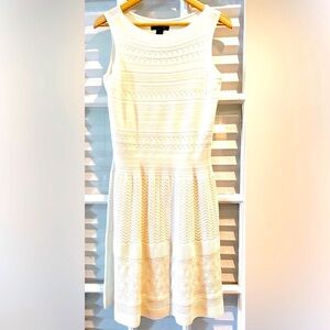 ☀️LAUREN Ralph Lauren Sleeveless Ivory Knit Dress L